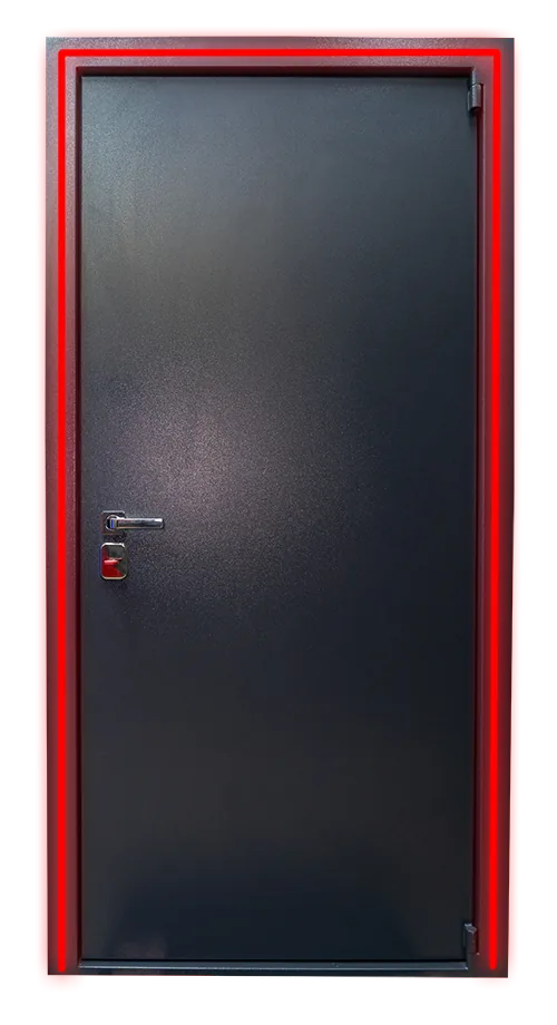 Греющий кабель в зоне дверного контура